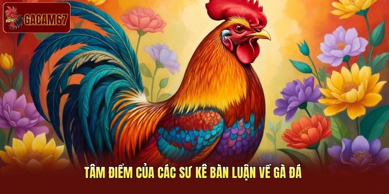 Tâm điểm của các sư kê bàn luận về gà đá Tâm điểm của các sư kê bàn luận về gà đá